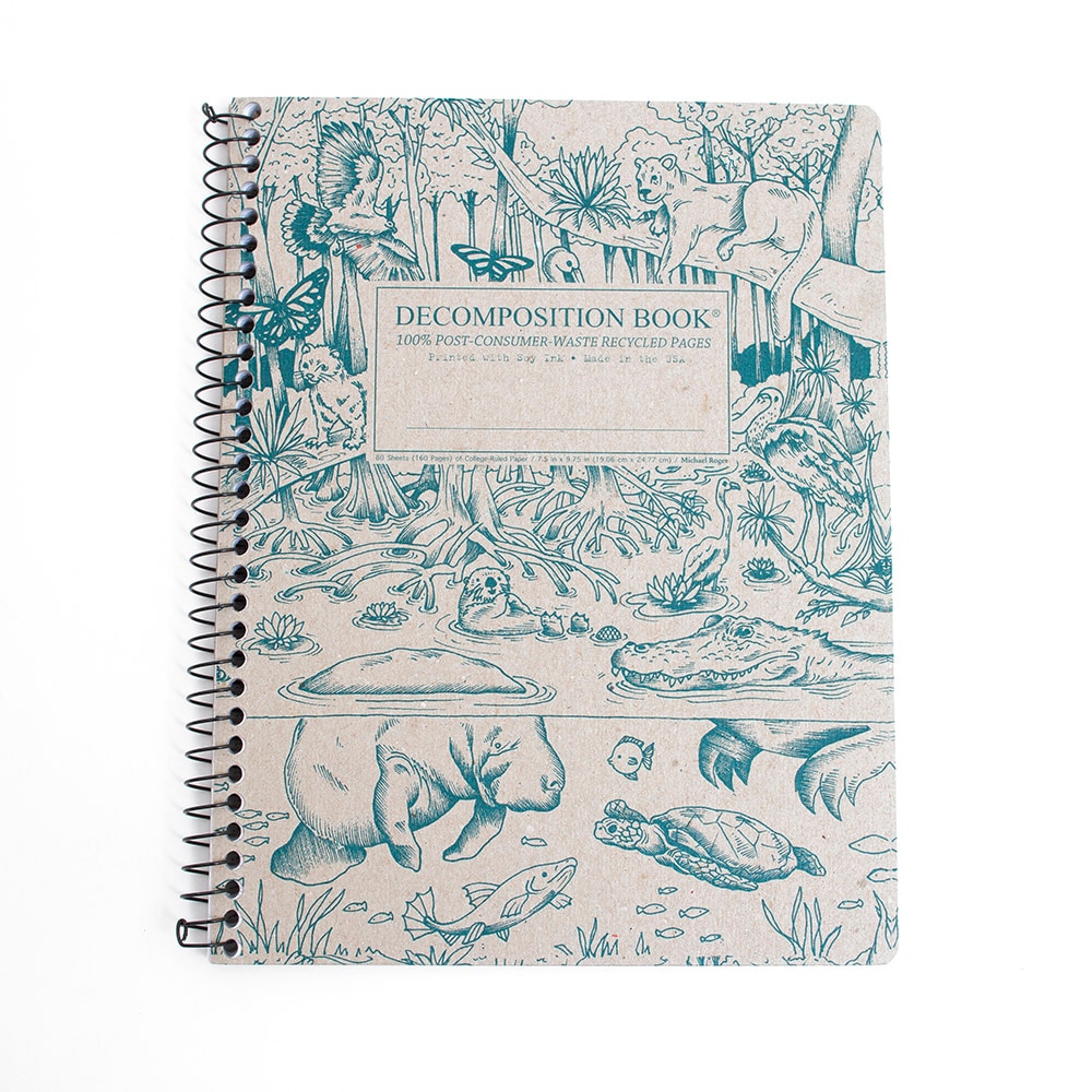 Michael Roger Press, Composition Book, Art & School, 9"x7", Decomp, Everglades, 3715